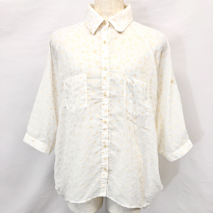 楽天市場】alice auaa / 楊柳ガーゼ七分袖ブラウス アリスアウアア