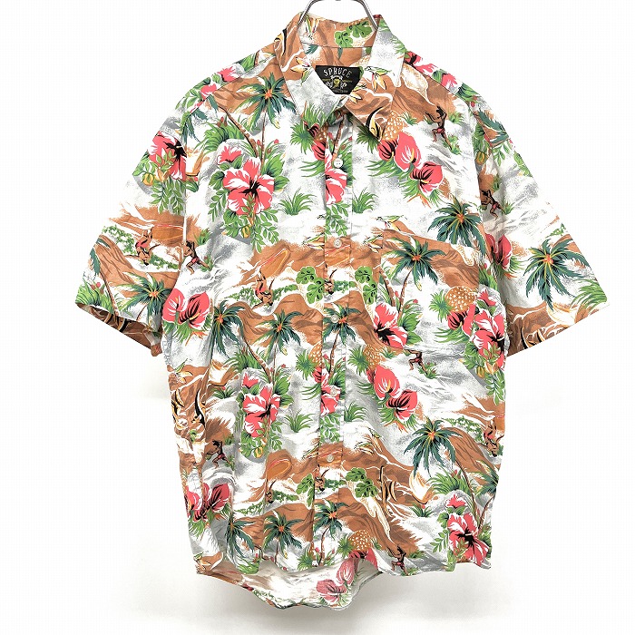 楽天市場】LARDINI ラルディーニ フラワー柄 アロハシャツ Mサイズ