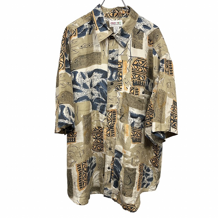 00's vintage ルイフェロー シルク 長袖シャツ ジャケット 総柄 楽天市場】【中古】 ROYAL DIXTON 柄シャツ 長袖 シャツ シルク
