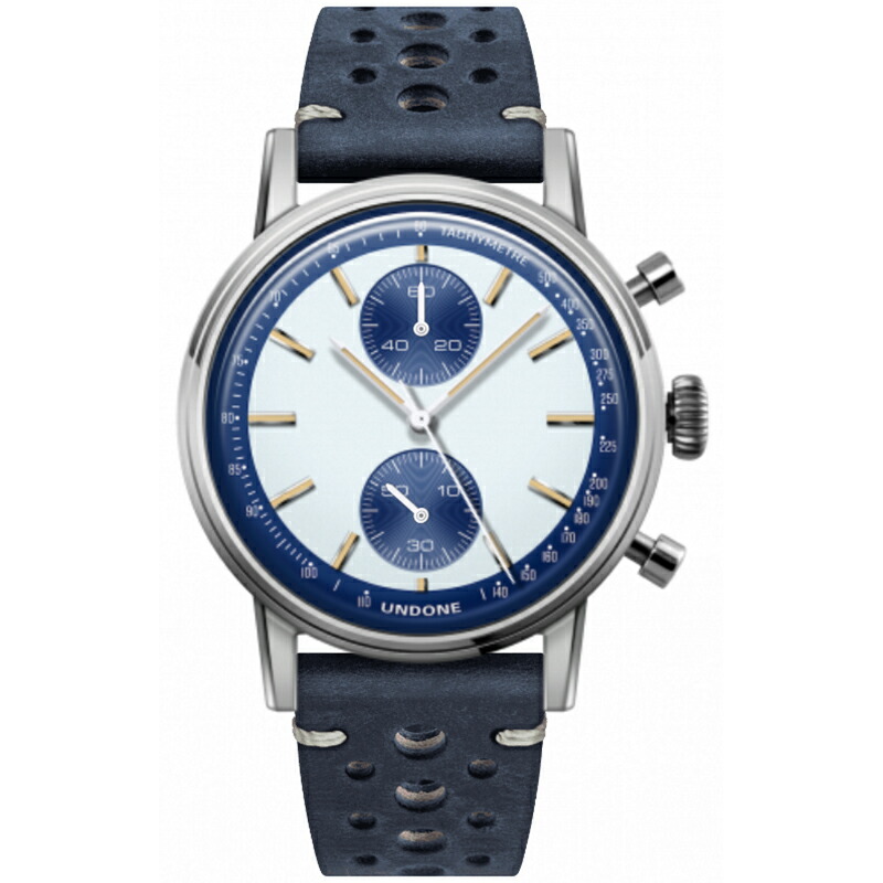 UNDONE URBAN SPEEDY Panda Blue 腕時計 【文字盤 スピーディー パンダ ブルー】オーダーメイド カスタム  ムーブメント SEIKO セイコー クォーツ UNDONE（アンダーン）