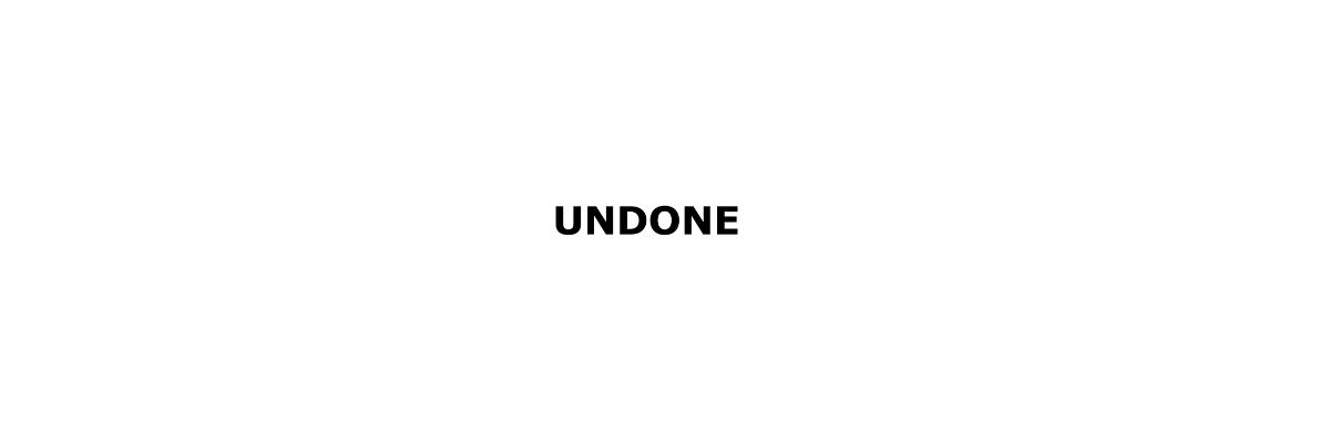 UNDONE�ʥ��������ˡ��������ޥ����ӻ��ץ֥���UNDONE�ʥ���������