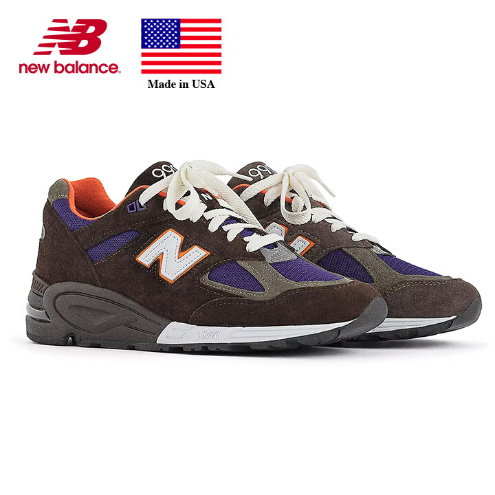 楽天市場】ニューバランス New Balance M990NB2 Core width:D Made in USA アメリカ製 990v2  ナイロンメッシュ/スウェード ネイビー メンズサイズ : アンシャンブル 楽天市場店