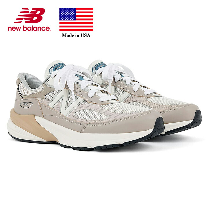 ニュー平衡にする New Balance U990MM6 width:D Made インチ USA 990v6 亜米利加製 ナイロンメッシュ/なめし革 点火装置茸/お月さま鍵を掛ける メンズ大きさ
