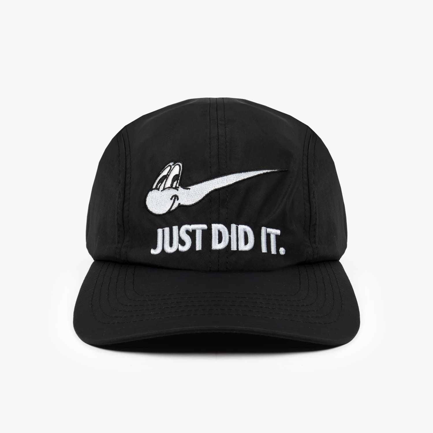 CARNE BOLLENTE | AND I\'LL DO IT AGAIN (BLACK) キャップ 刺繍 ロゴ グラフィック スウッシュ パロディ ブラック｜UNEEK BASEMNT