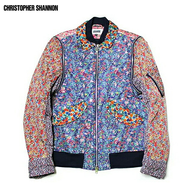 絶対一番安い 半額 Christopher Shannon クリストファー シャノン Floral Quilted Jacket Multi ボンバージャケット ブルゾン アウター ブランド フローラル ストリート モード メンズ ユニセックス 花柄 中綿 2way Ma 1 マルチ Uneek Basemnt 数量は