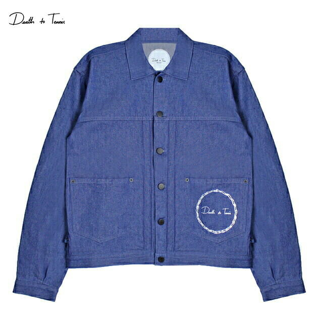 DEATH TO TENNIS | WILDE DENIM JACKET (DARK DENIM) デニムジャケット トラッカージャケット Gジャン アウター メンズ ダーク ブルー