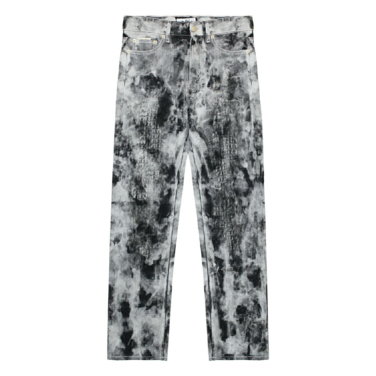 EYTYS | CYPRESS JEANS (PREDATOR) サイプレス デニムパンツ ジーンズ スリムシルエット テーパード ストレート ボトムス ブラック マーブル