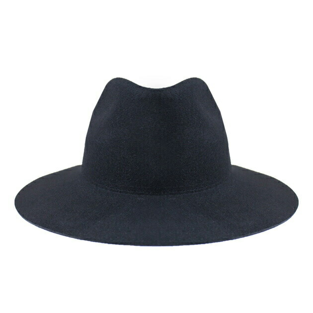 HARMONY | ARMEN WOOL FELT HAT (BLACK) 中折れ 帽子 フェルトハット ウール ロングブリム つば広 メンズ ブラック
