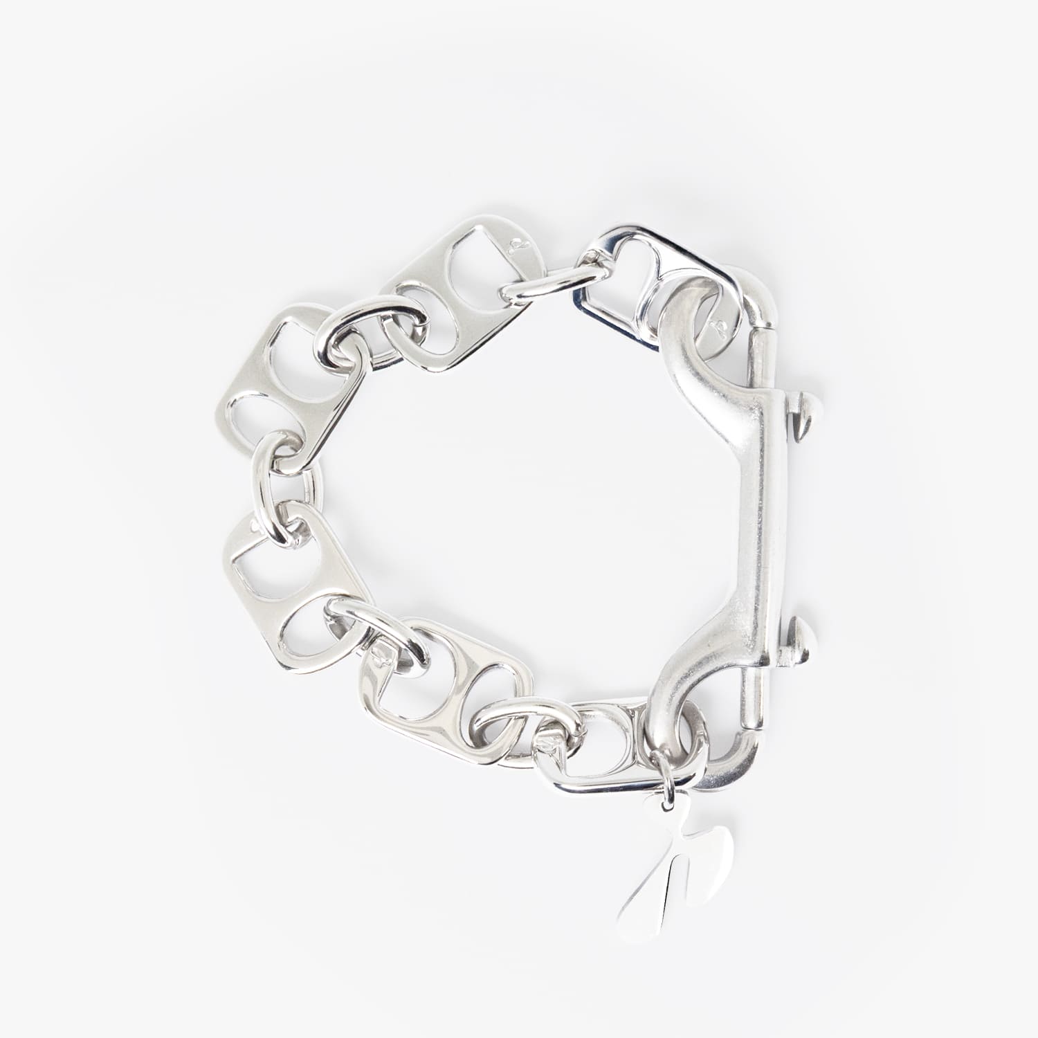 HIDAKA | PULL TAB BRACELET (SILVER) 腕輪 手がかりチェーン店 プルタブ ミニマル しろがね色