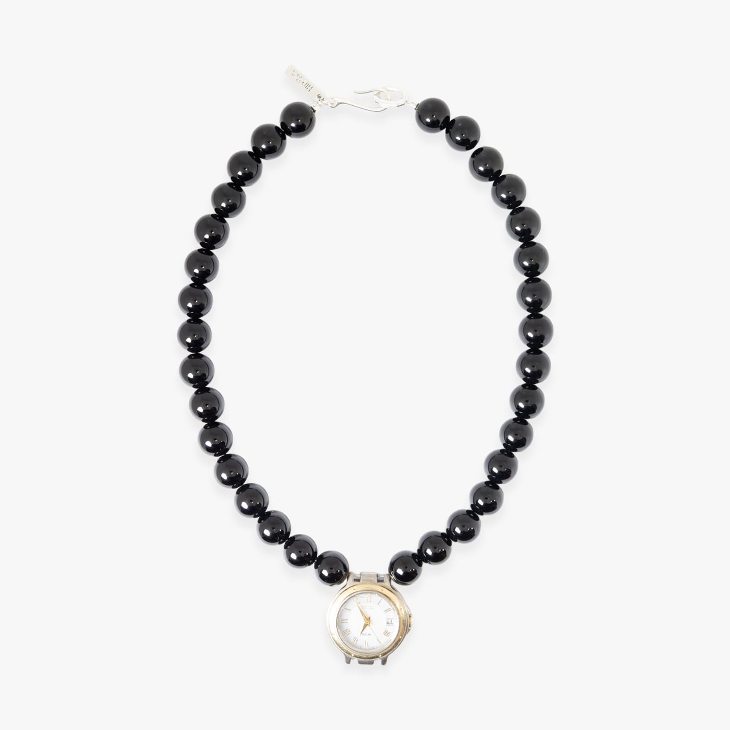 HIDAKA | ORBIT WATCH COLLAR - ONYX (BLACK) チョー鉄道車両 首飾り