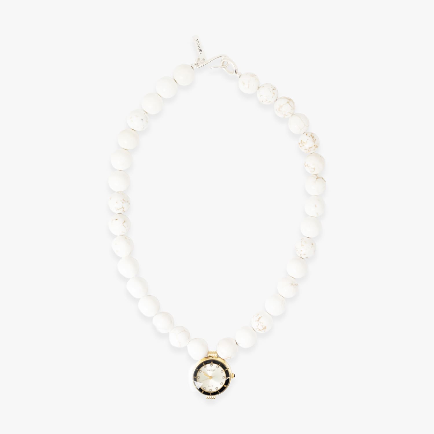 HIDAKA | ORBIT WATCH COLLAR - MAGNESITE (WHITE) チョー鉄道車両 遊撃手首飾り 菱苦土鉱 ヴィンテージウォッチ 白いこと