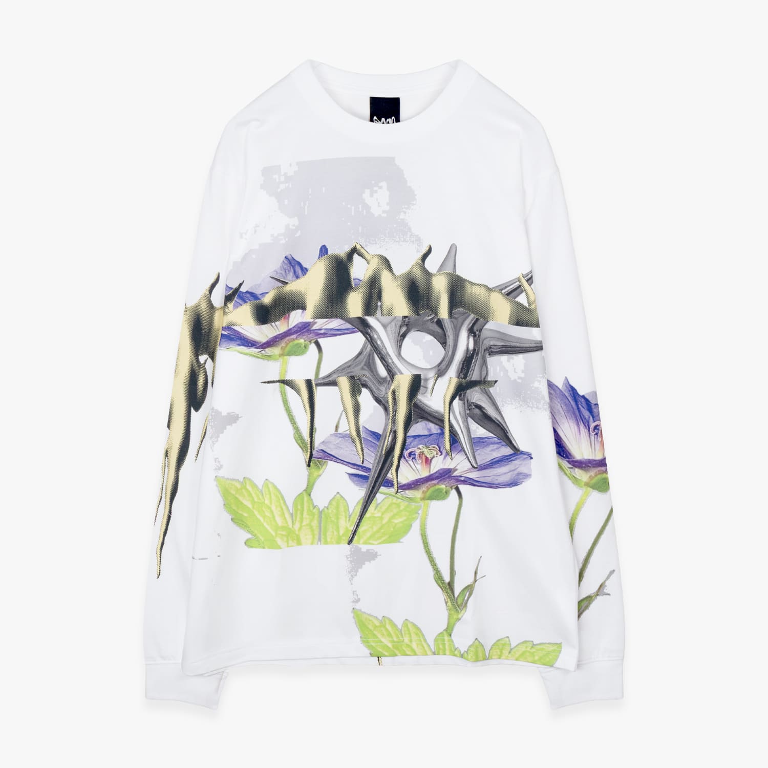 P.A.M. / PERKS AND MINI | DIGITAL FLORAL SPECIALTY LS TEE (WHITE) PAM パム 長袖 ロングスリーブ Tシャツ ロゴ グラフィック プリント トップス メンズ ホワイト|UNEEK BASEMNT