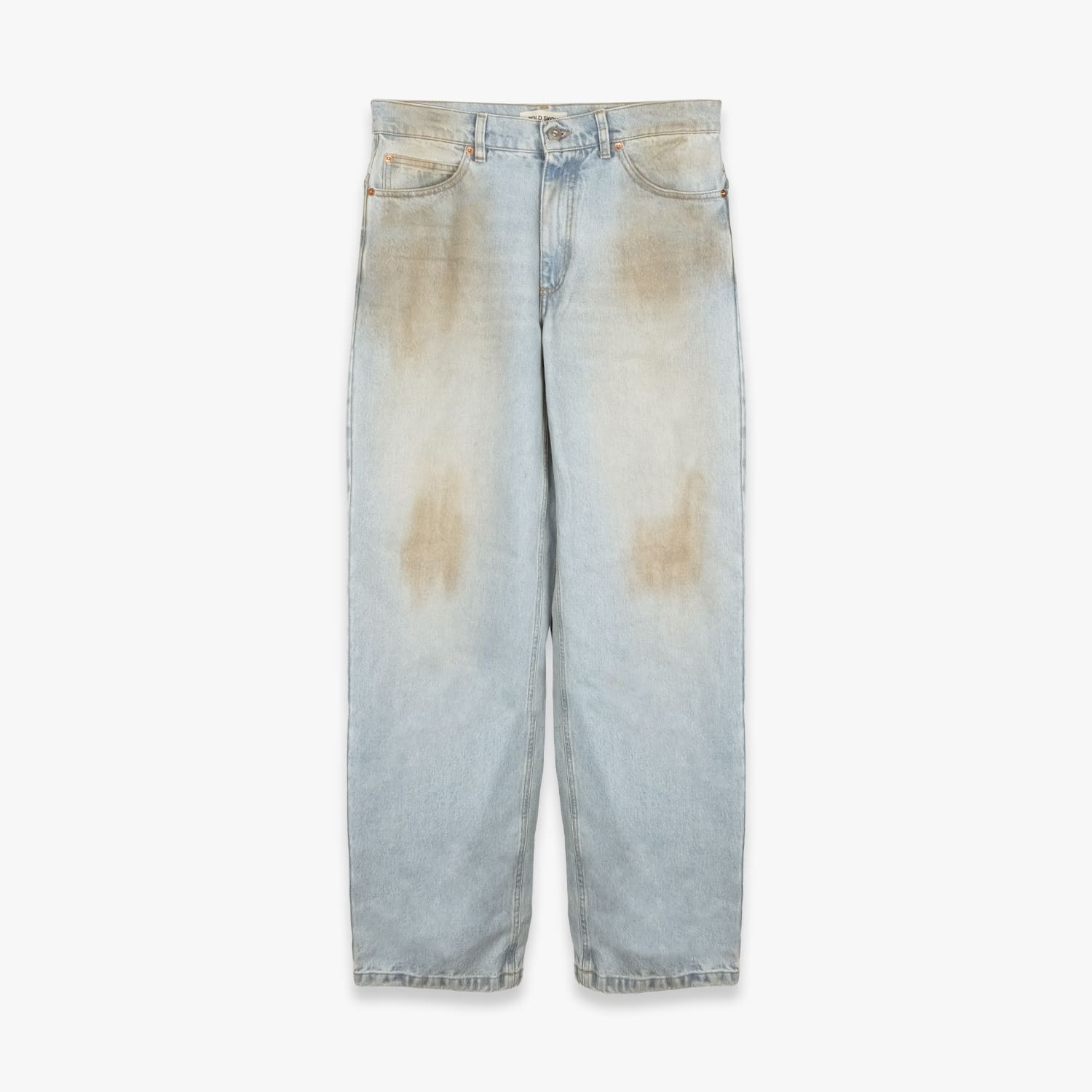 ROLD SKOV | WIDE (DIRTY) ワイドデニム ワイドジーンズ デニムパンツ ヴィンテージ加工 リラックス ボトムス メンズ ブルー