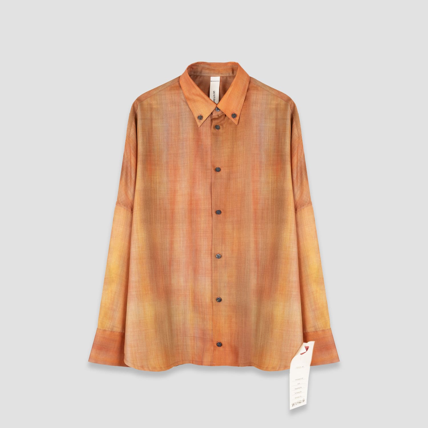 楽天市場】SHINYAKOZUKA | GIANT SHIRT (BLUE-ISH) ボタンダウンシャツ