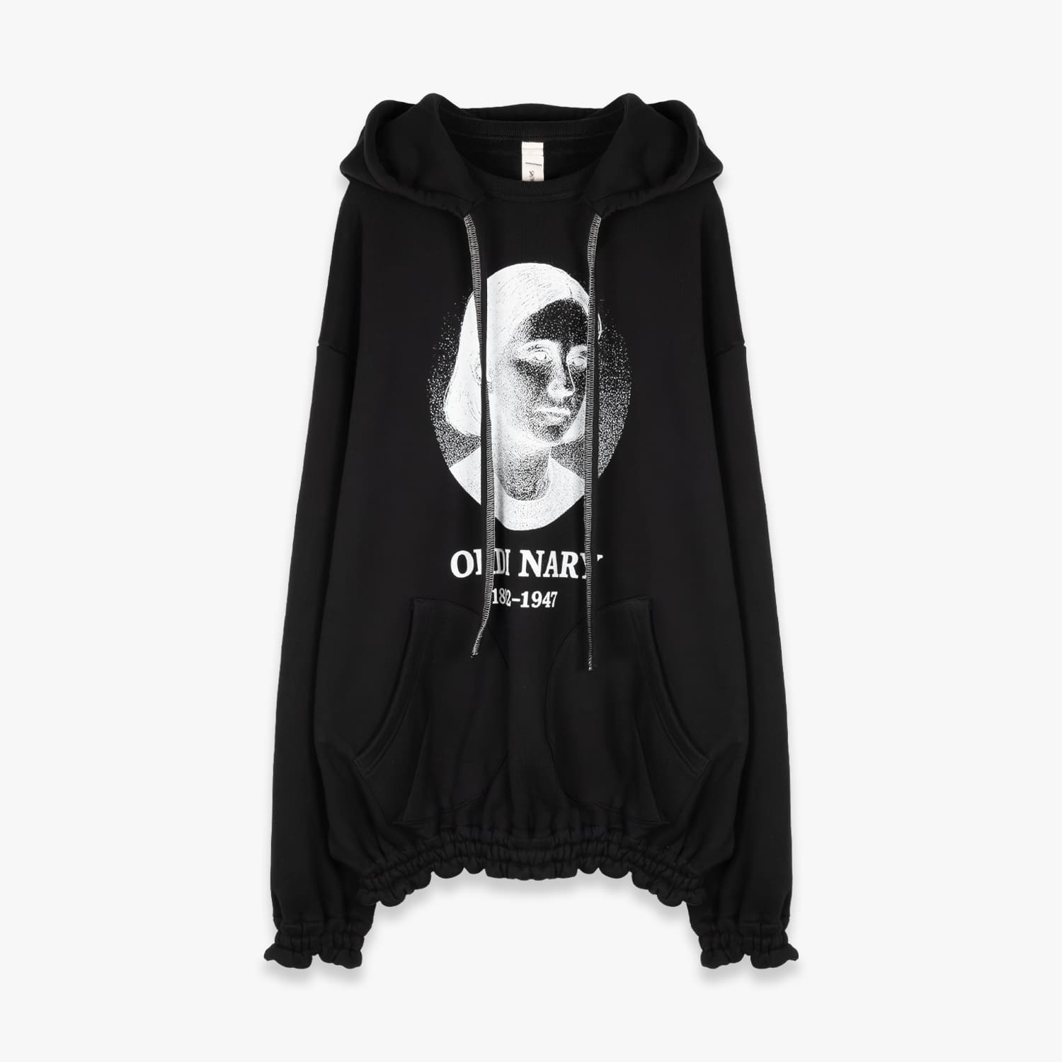 SHINYAKOZUKA | ORDINARY HOME 40'S HOODIE WITH PRINTING (BLACK) ISSUE#9 プルオーバーフーディ パーカー スウェット トップス ブラック｜UNEEK BASEMNT