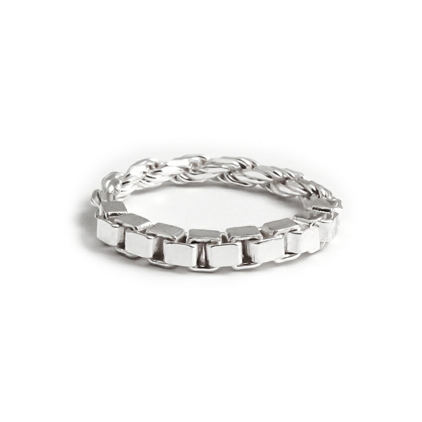 WWW.WILLSHOTT | 2 LINK FUSED RING (SILVER) 指環 しろがね色輪っか ひな形輪っか スターリングしろがね色 ズボン下