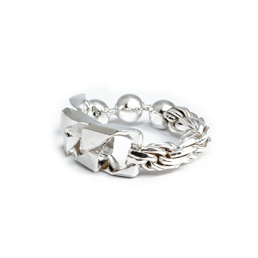 WWW.WILLSHOTT | 3 LINK FUSED RING (SILVER) 指環 輪っか しろがね色輪っか ひな形輪っか スターリングしろがね色 ズボン下