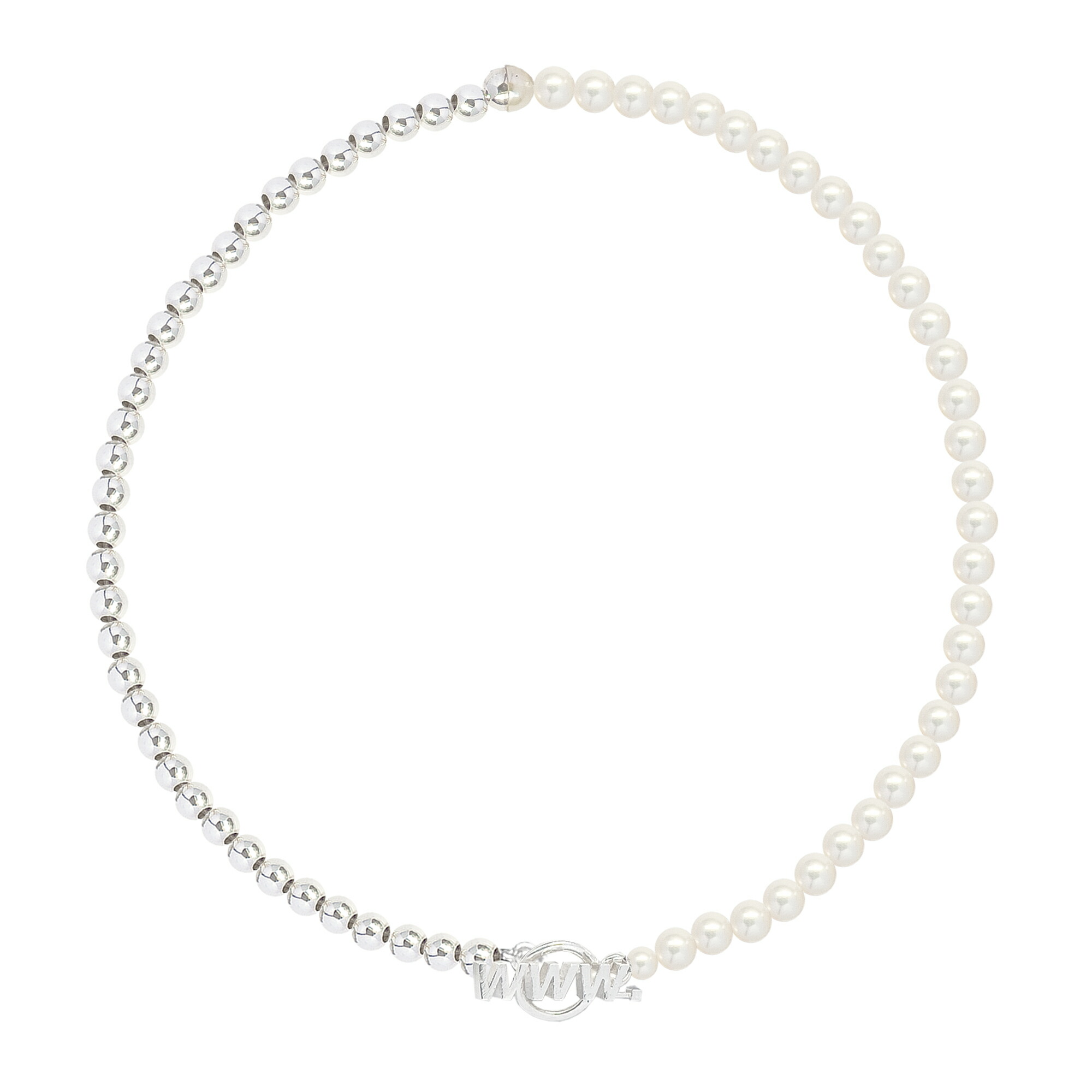 WWW.WILLSHOTT | FRESHWATER PEARL/SILVER .925 NECKLACE (PEARL/SILVER) 真珠 淡水パール パールネックレス 925シルバー スターリングシルバー コンビネーション