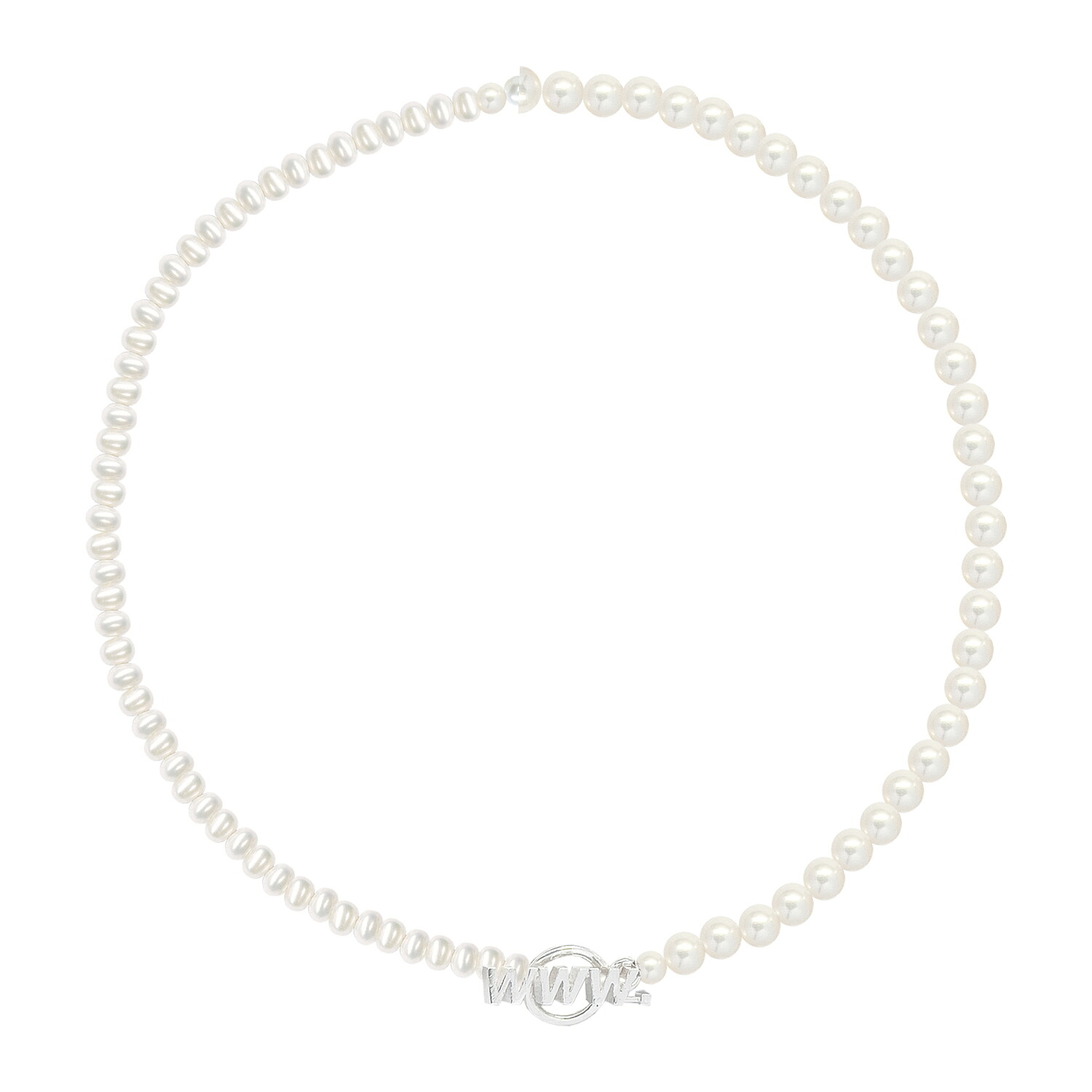 WWW.WILLSHOTT | SPLIT PEARL .925 NECKLACE (PEARL/SILVER) 真珠 淡水パール パールネックレス 925シルバー スターリングシルバー コンビネーション