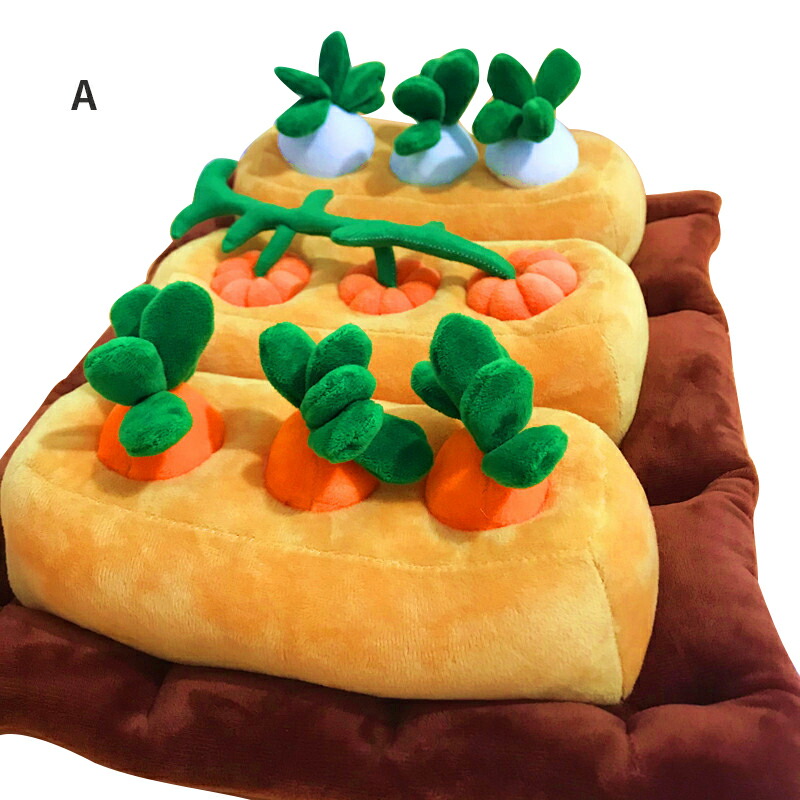 楽天市場 知育玩具 ペット おもちゃ 犬 ペット用品 ノーズワーク ぬいぐるみ 人参 大根 ペットおもちゃ にんじん ノーズワーク おやつ隠し 訓練毛布 ペット キノコ 犬 Uneile
