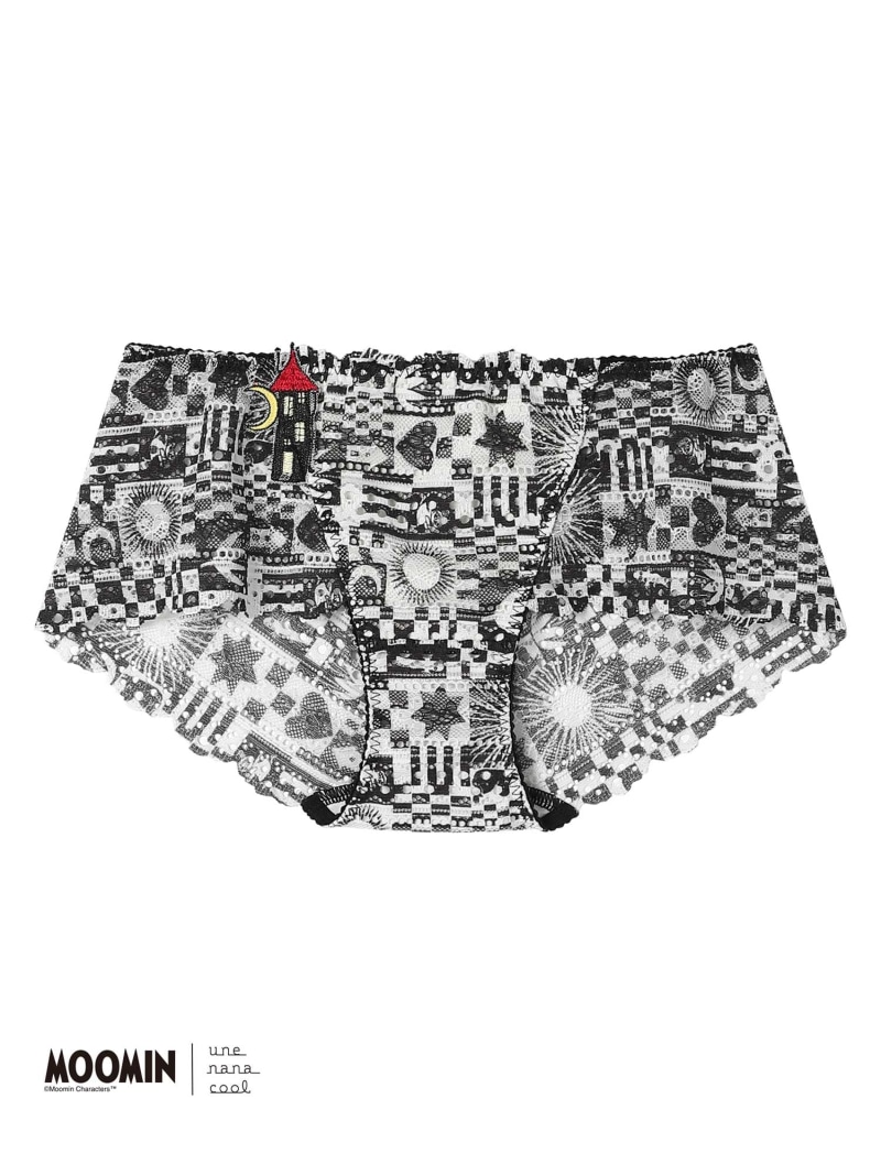 【SALE／20%OFF】【ムーミン】 MOOMIN * une nana cool 364 総レース une nana cool ウンナナクール インナー・ルームウェア ショーツ ホワイト グレー ブルー ブラック【RBA_E】[Rakuten Fashion]画像