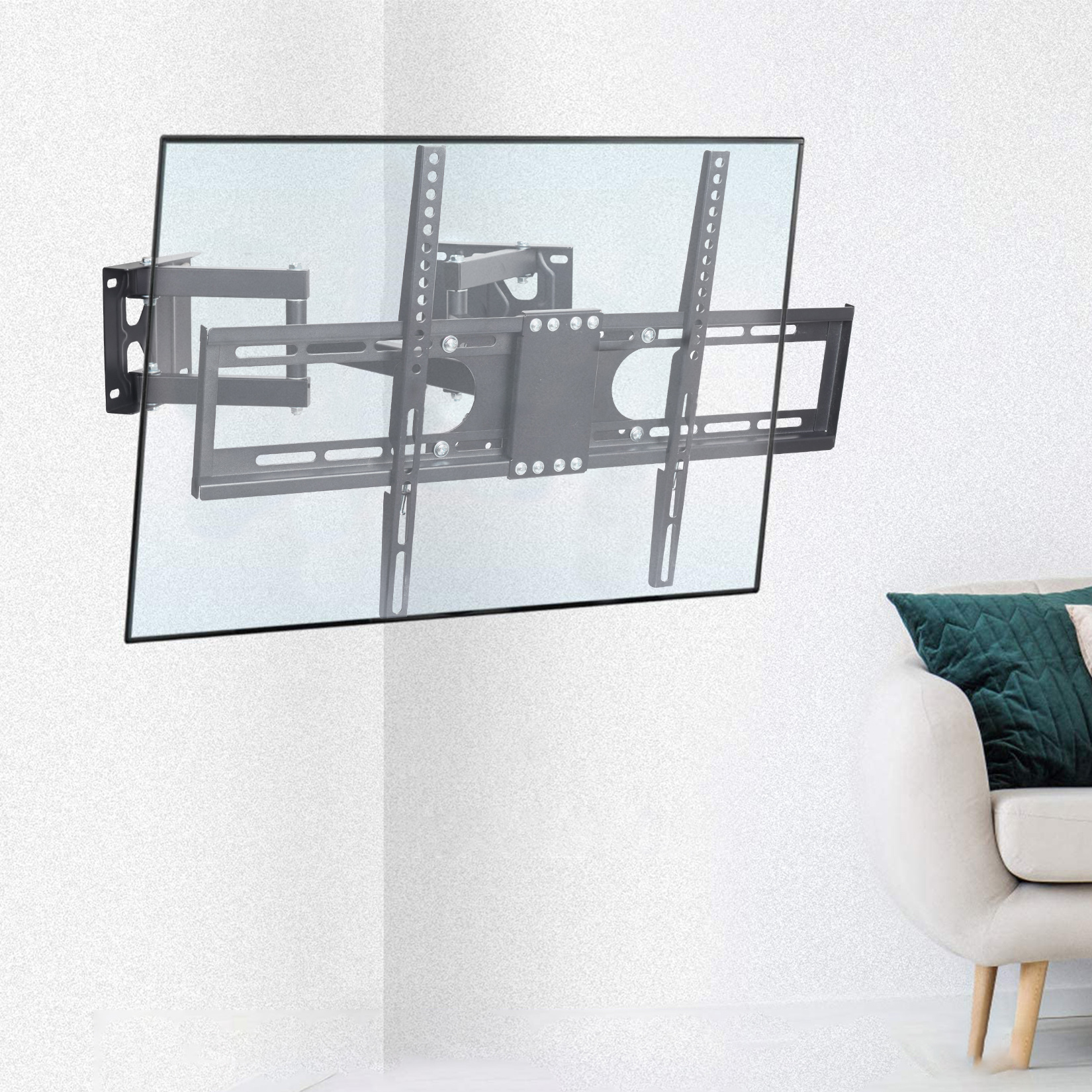 壁掛け 楽天市場】テレビ 壁掛け金具 【 LPA63-466C 】 アーム式 コーナー設置