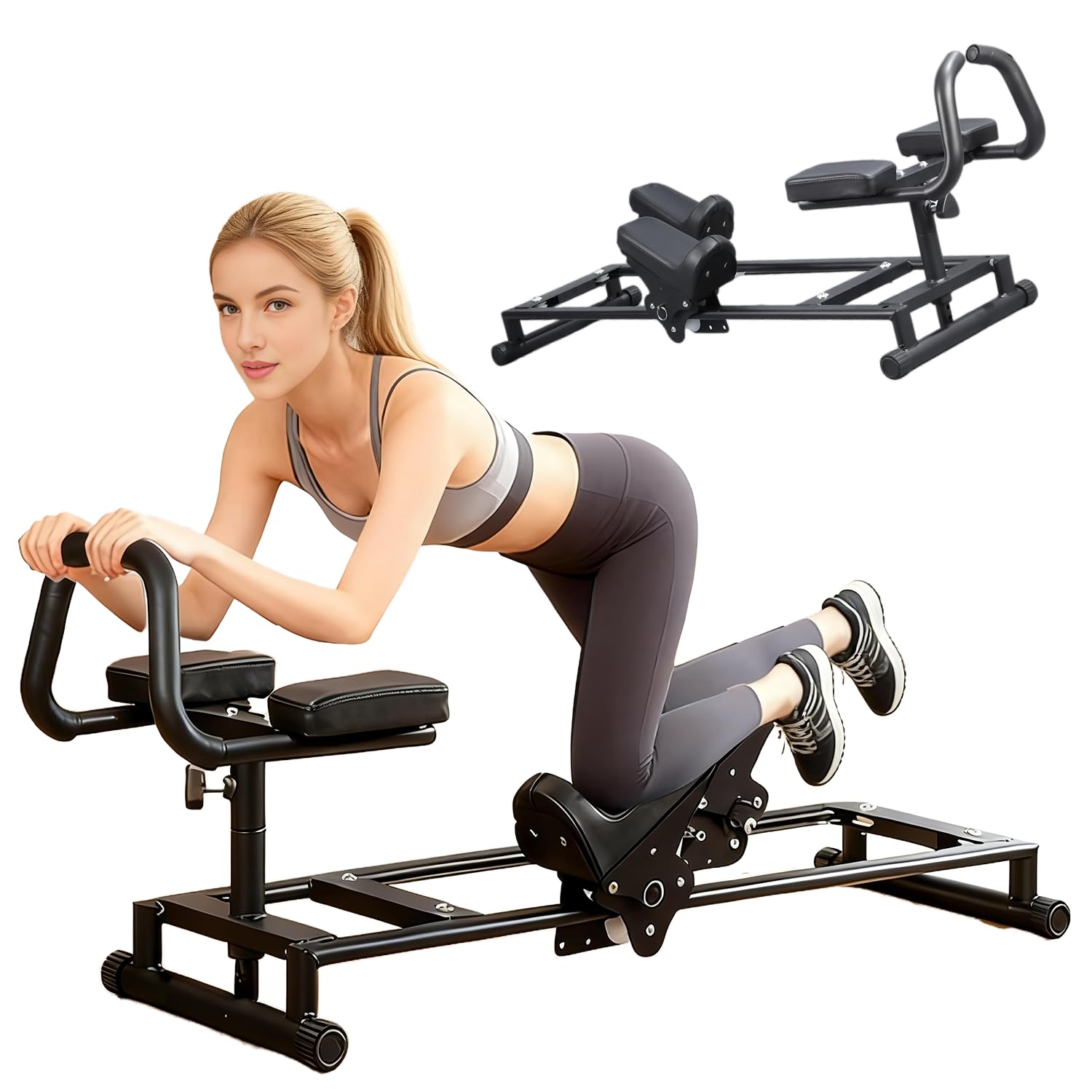クロール運動すること器械、フィジカルフィットネス用脊椎ひねり＆ストレッチトレーニングマシン、腹筋・後ろ側・お尻の五体コアトレーニングマシン、住まい用ジムフィットネス装置