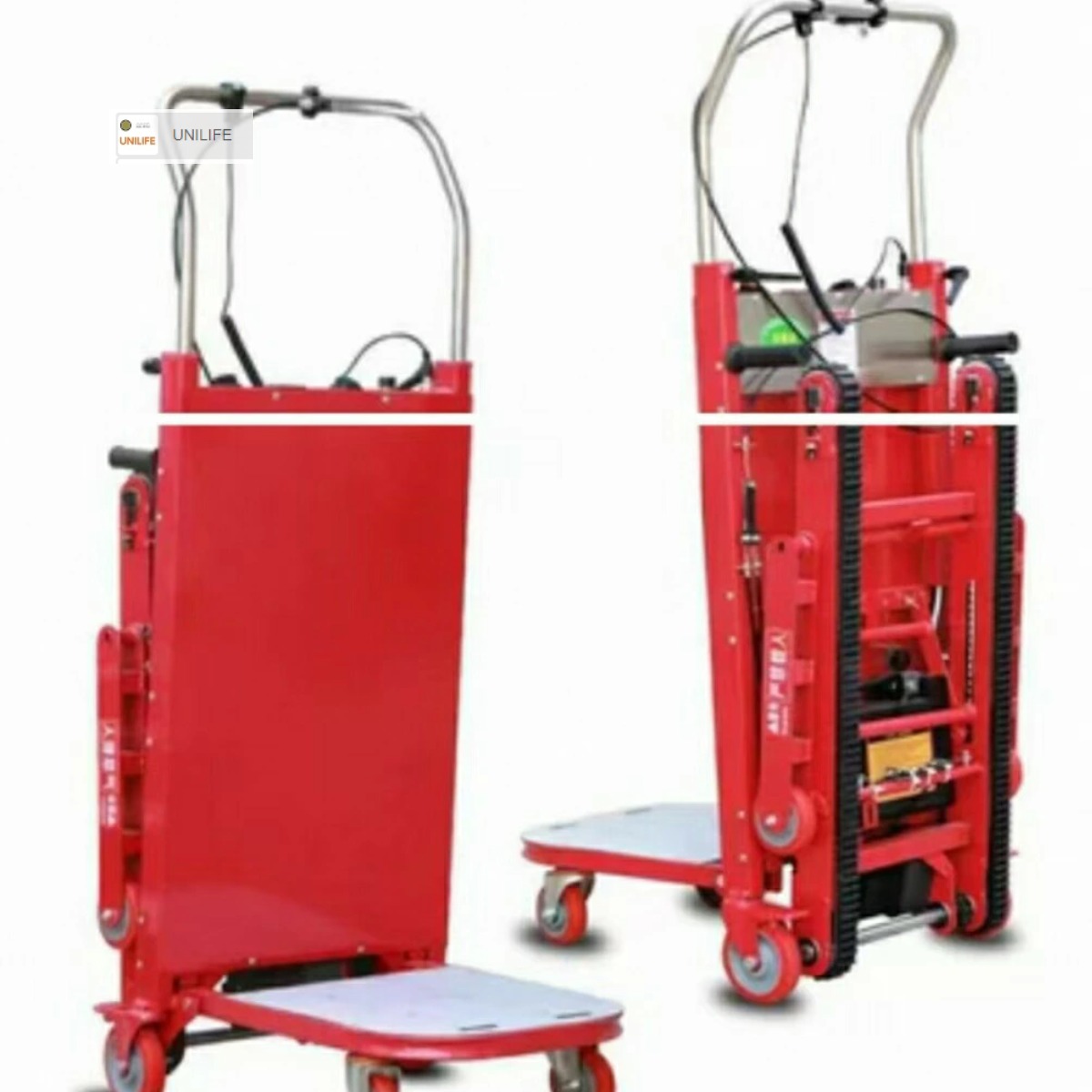 電動階段のぼれる台車 折りたたみ 階段用台車 積載量400kg? 2500W強力モーター 速度調整可能 航続時間が長い 滑り止めゴムクローラ 階段上り下りに適した貨物輸送運搬車 業務用・家庭用・重い物運ぶ・倉庫荷役に最適