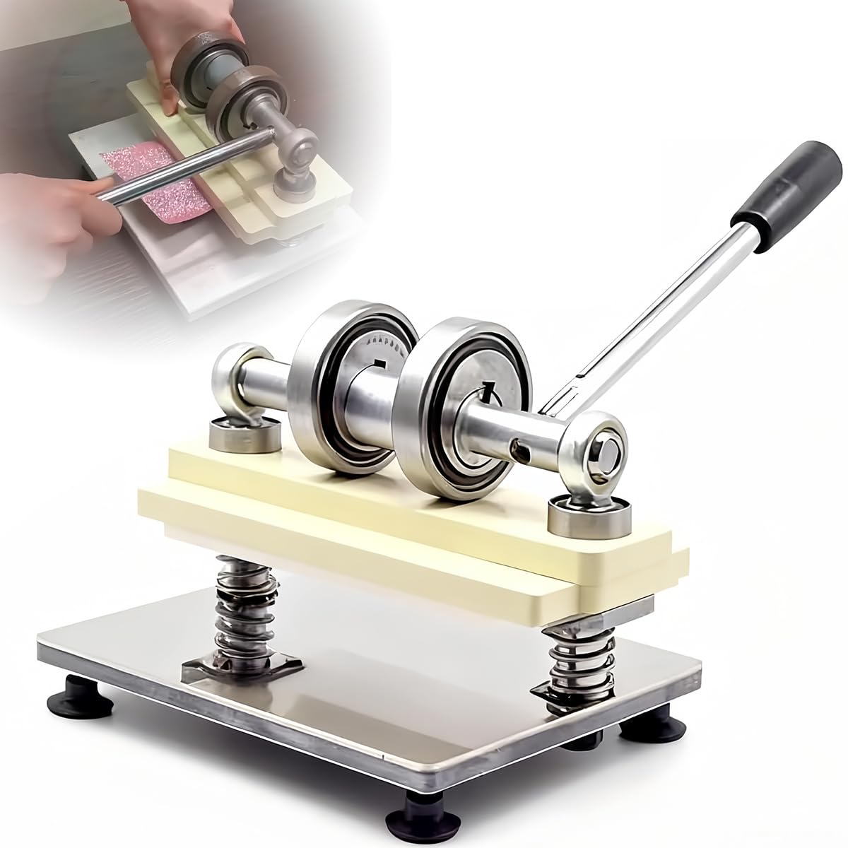 ハンドクラフトやレザークラフトに使えるプレス機 楽天市場】ハンドプレス機（大）レザークラフト工具 レザークラフト