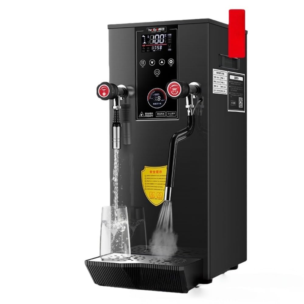 12L業務用多目的ミルク泡立て器、スチームミルク泡立て機全自動沸騰、電気ミルクフォームメーカーエスプレッソコーヒーティーコーヒーショップデザートショップホテルミルク用のLEDディスプレイ
