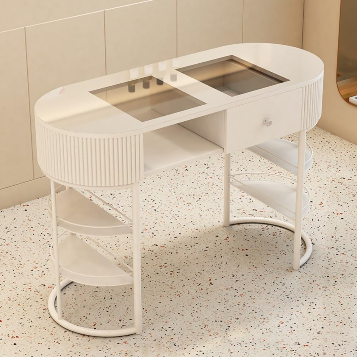 楽天市場】自宅ネイルサロン 多機能ネイルデスク 高さ70cm ワイド幅