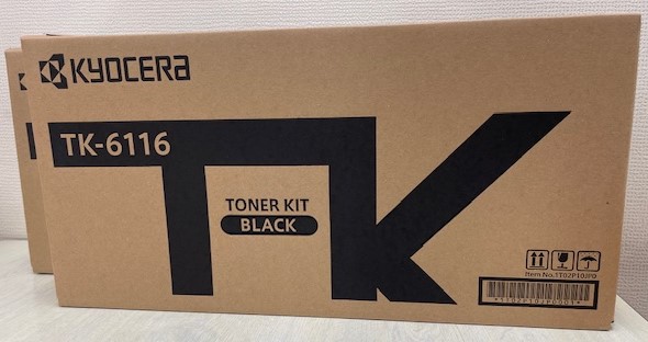 京セラ(KYOCERA)トナーカートリッジ TK-6116 2本セット【純正品】【送料無料】【沖縄・離島：配送不可】｜トナー・プリンタのUNI-R-OFFICE