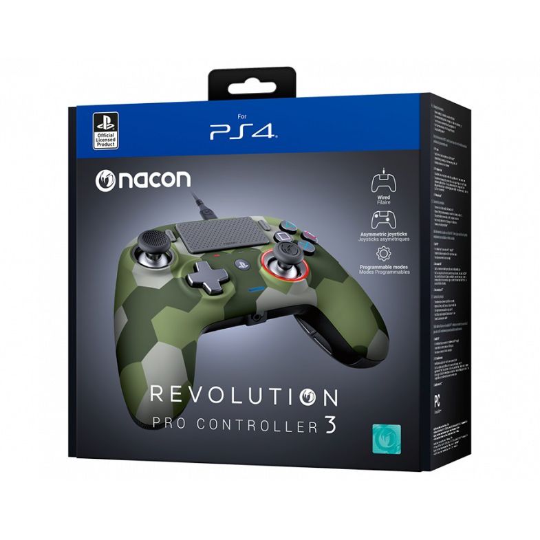 楽天市場 Nacon Revolution Pro Controller 3 ナコン レボリューション プロ コントローラー V3 Ps4 グリーンカモ 並行輸入品 ユニバーサルステージ