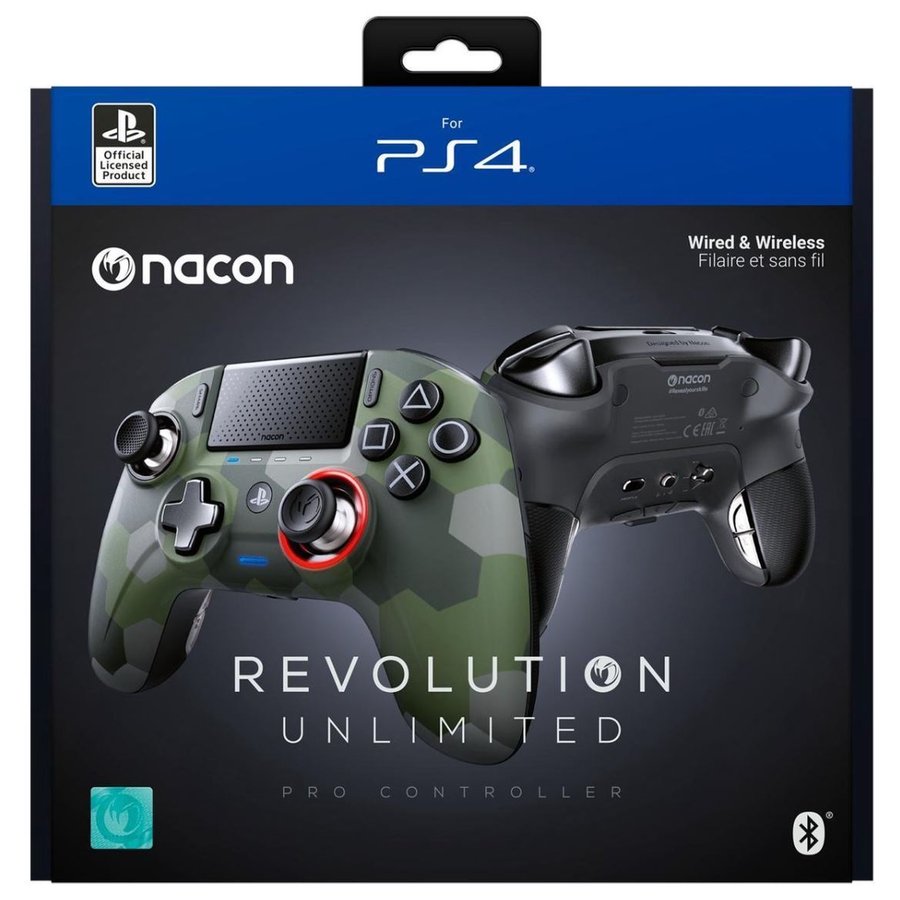 楽天市場 Nacon Revolution Unlimited Pro Controller ナコン レボリューション アンリミテッド プロ コントローラー Ps4 グリーンカモ色 並行輸入品 ユニバーサルステージ