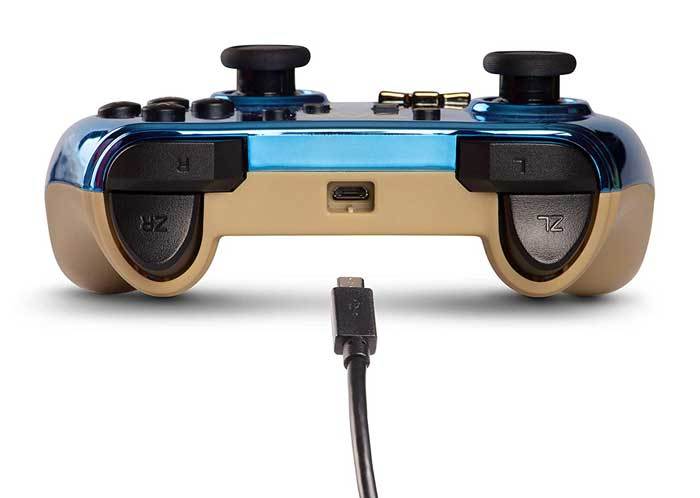 楽天市場 Nintendo Switch ニンテンドースイッチ コントローラー ゼルダの伝説 ブルー クロムメッキ 海外限定品 ユニバーサルステージ