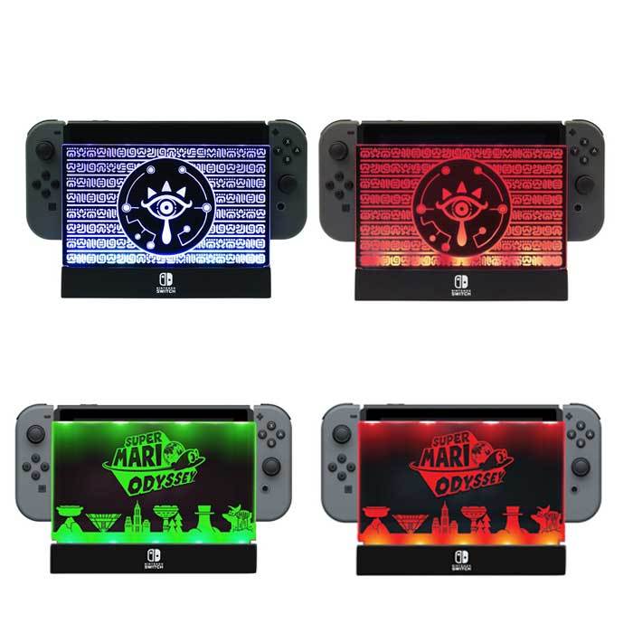 【楽天市場】Nintendo Switch ニンテンドースイッチ LEDライトアップ ドックシールド 2種類プレート/ゼルダの伝説/マリオ