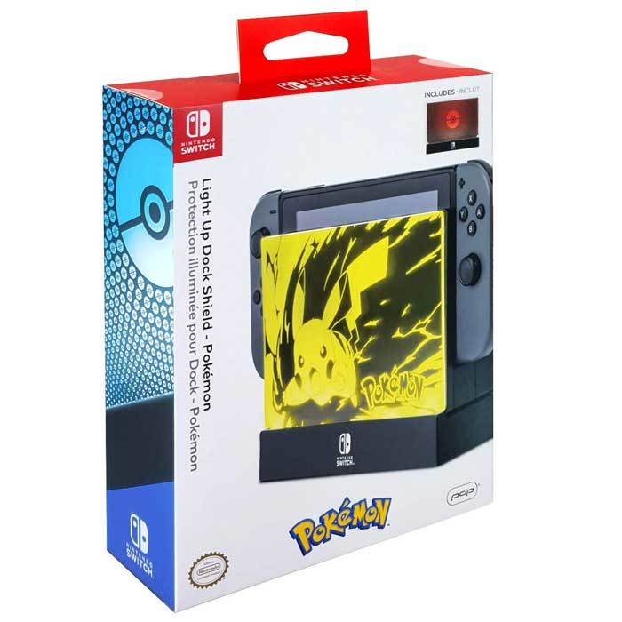 楽天市場 Nintendo Switch ニンテンドースイッチ Ledライトアップ ドックシールド 2種類プレート ピカチュウ ポケモン ユニバーサルステージ