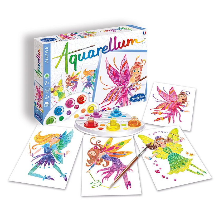 市場 Aquarellum 子ども 大人 水彩 アクアレルム 絵の具セット セット 塗り絵