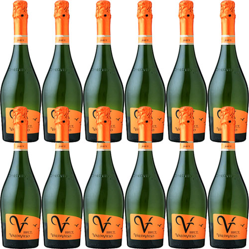 【送料無料】12本/1箱セット バルディビエソ ブリュット[N/V]ビーニャ・バルディビエソ 750ml 泡・白 チリ セントラル・ヴァレー[Vina Valdivieso]Valdivieso Brut スパークリングワイン 福袋※九州・北海道・沖縄一部離島クール便は追加送料