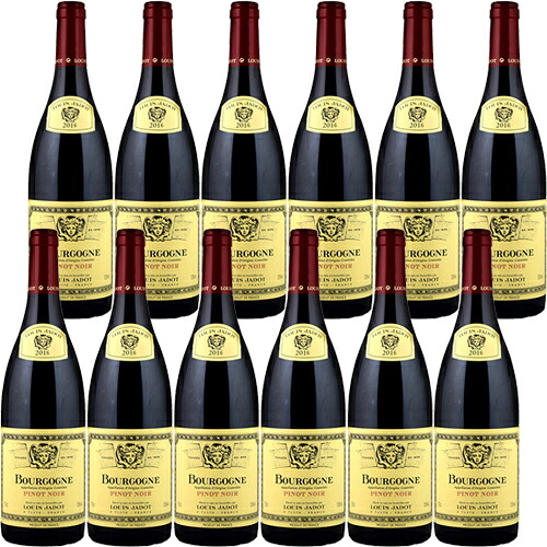 12本セット【送料無料】ブルゴーニュ ピノ・ノワール[2022]ルイ・ジャド 赤 750ml&times;12本 1箱　Louis Jadot[Bourgogne Pinot Noir]フランス 赤ワイン 業務用 飲食店 プロ向け※別途追加送料エリアあり｜ビール・酒・ワイン専門店ユニビス