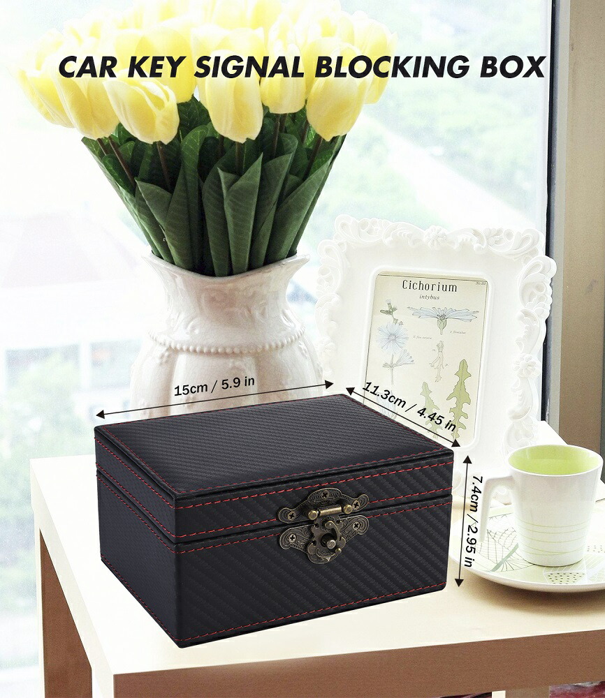 楽天市場 Lサイズ スマートキー 電波遮断ケース 電波遮断ボックス リレーアタック防止用 キーケース リレーアタック対策 ボックス 箱 電波遮断ケース Rfidブロッキング 高級puレザー 高級車盗難防止 カーセキュリティ 高級感溢れ レクサス 4色あり ユニバイ専門店