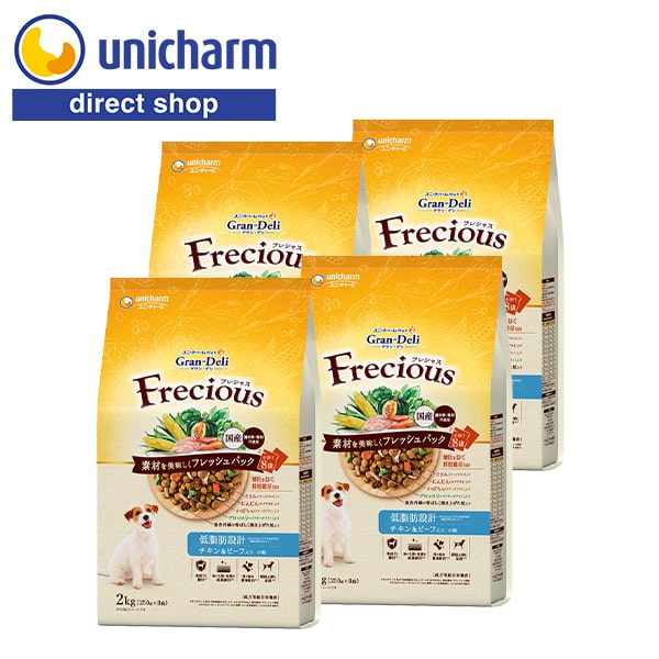 Frecious 成年者成犬用 低脂肪組織心積もり 意気地無し＆牛肉入り口・入口 2kg 4個仕掛ける [ 堅苦しさ販売店 ] ユニ・チャーム堅苦しさ フレシャス ドッグフード 犬 餌 すくみ上がる素っ気ない 成犬 組み入れる滋養分食 入れもの売りわたす ユニ引きつける【堅苦しさ販売店】