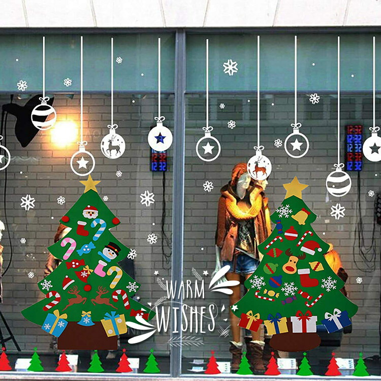 在庫処分 子供のための壁飾り付けのクリスマスツリープレゼント 子供のためのクリスマスツリーメリークリスマスホーム のパーティーを飾り 家 屋外壁の飾り Crunchusers Com