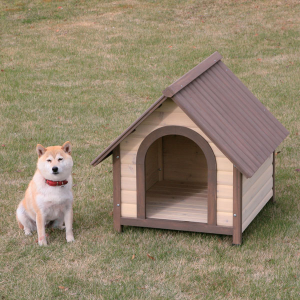 【送料無料】【犬小屋　中型犬用】ウッディ犬舎　WDK-750【犬小屋　サークル　中型犬用　ペット　アイリスオーヤマ　屋外ハウス　ハウス　木製】