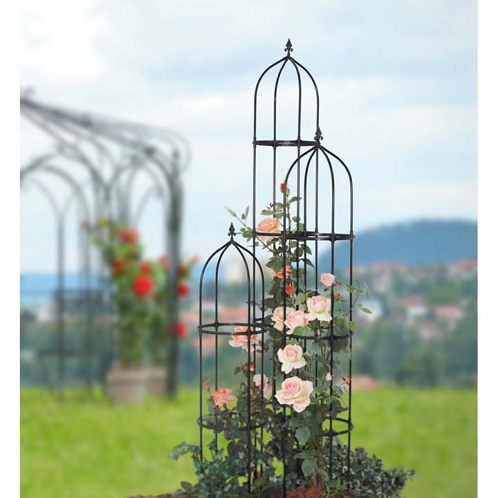 オベリスク バラ用 クレマチス 薔薇用 ローズ 薔薇 ツル植物 フラワー 植物 ガーデニング ジョイント式 バラ Npm J07 ツル 花