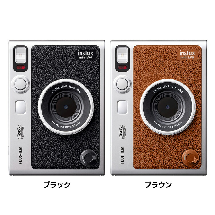 楽天市場】チェキ INSTAX mini Evo 16812479送料無料 インスタントカメラ チェキ チェキカメラ ハイブリッド miniEVO  クラシック アプリ連携 高画質 インスタックス 富士フィルム FUJIFILM ブラック ブラウン【D】 : ゆにでのこづち