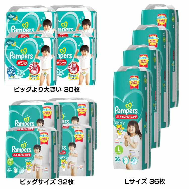 パンパース オムツ さらさらケアBIGより大きい36枚×8袋　計、288枚 パンパース さらさらケア パンツ ビッグより大きいサイズ 36枚