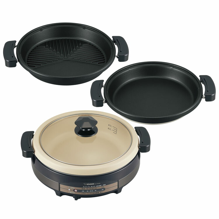 新品未開封　ZOJIRUSHI グリル鍋 EP-RW30-TA ブラウン 楽天市場】象印 グリルなべ ブラウン EP-RW30-TA グリル鍋
