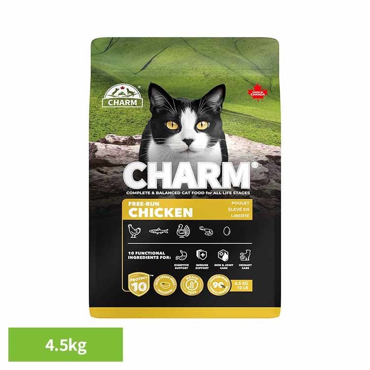 CHARM フリーランチキンキャットフード 4.5kg チャーム キャットフード プレミアムフード グレインフリー 犬 ナチュラル アレルギー 小粒 無添加 肥満 チャーム