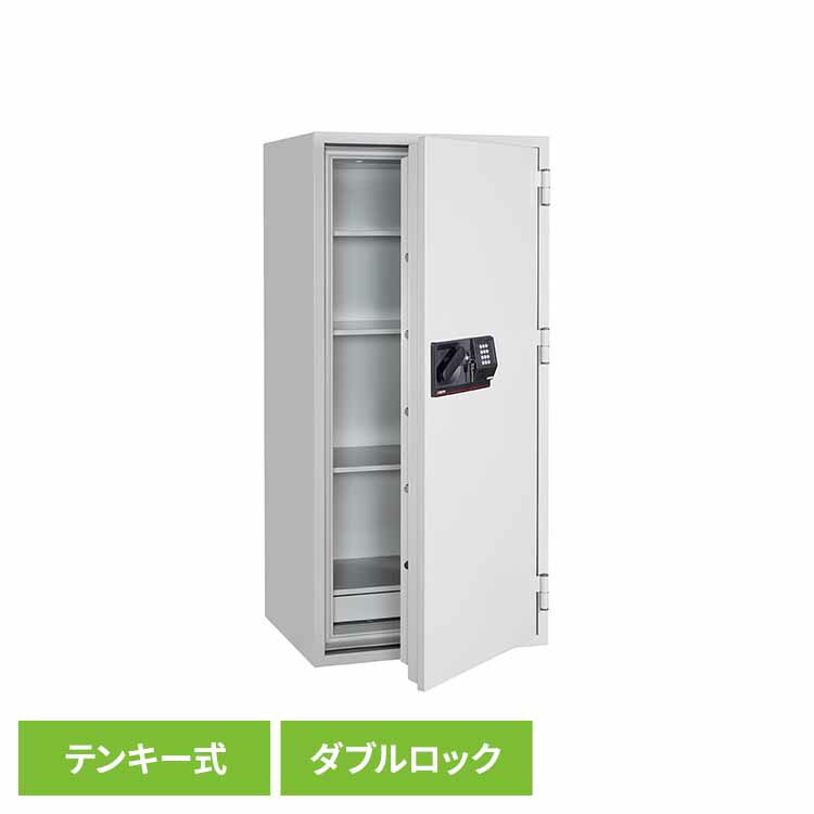 金庫 業務用 耐火 A4対応 大容量 約379L ダブルロック テンキー式 暗証番号 鍵 棚板3枚 鍵付の引き出し オフィス 会社 病院 学校 貴重品 書類 耐火金庫 業務用金庫 据置型金庫 セントリー SENTRY S21077 * 【TD】 【代引不可】